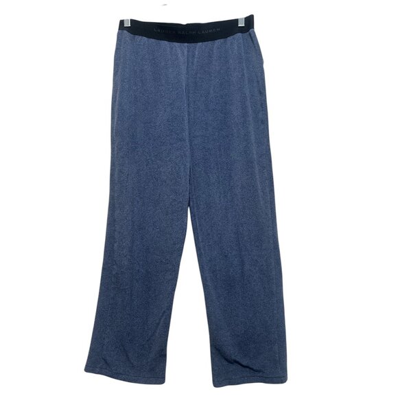 Lauren Ralph Lauren Fleece Sweater and Pants Set Womens Small Blue Preppy Cozy - Picture 3 of 16
